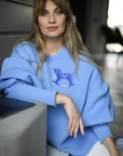 Limited Sweatshirt "Rocking horse" - Blue