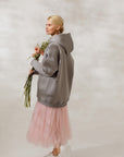 Oversized hoodie Stone