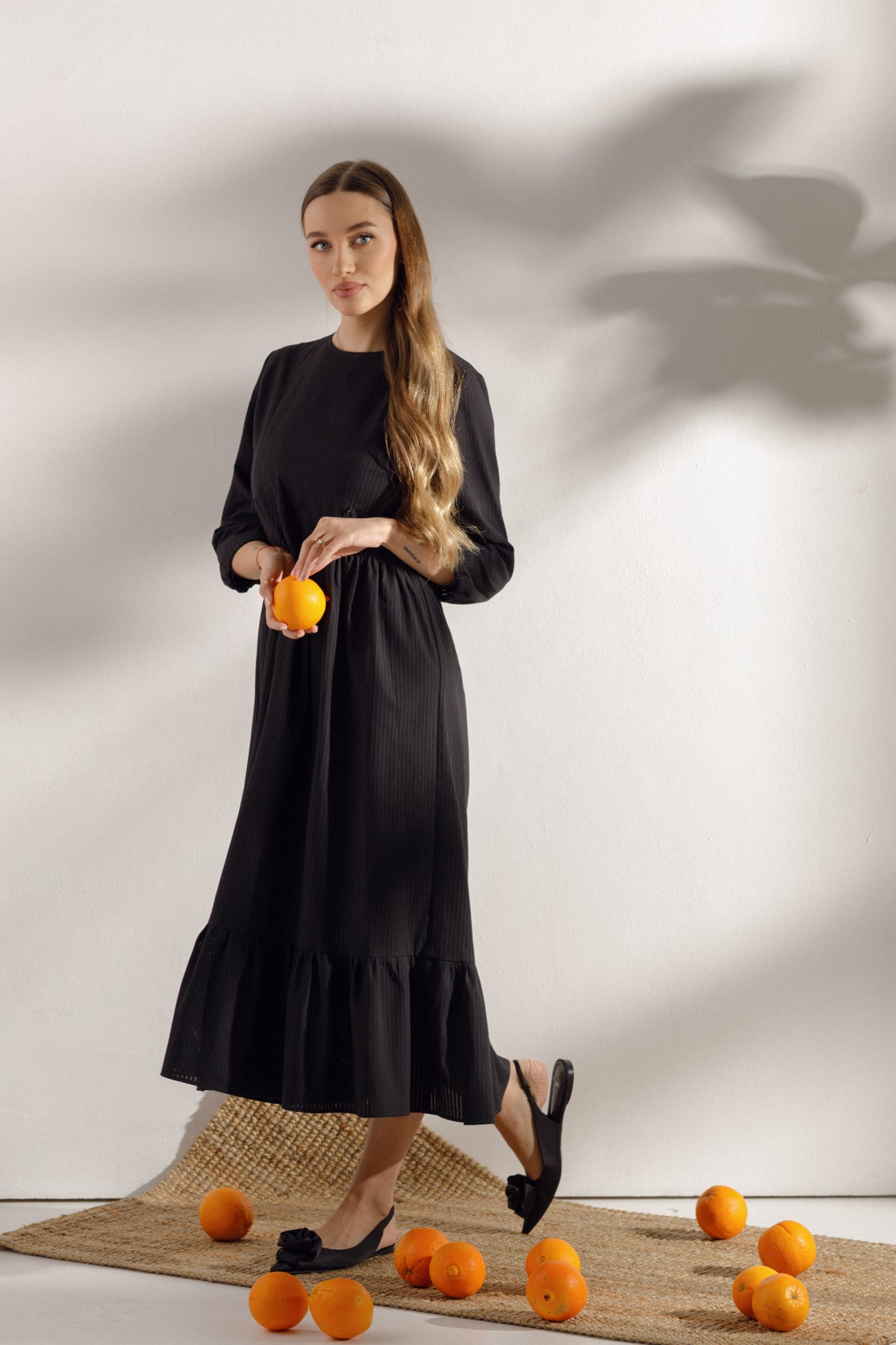 Maternity maxi dress Black MOM ONLY WEAR Maternity maxi dress Black MOM ONLY WEAR