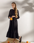 Maternity maxi dress Black