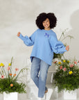 Limited Sweatshirt "Rocking horse" - Blue