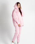 Oversized hoodie Happy pink