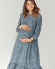 Maternity dress "Dots" Blue