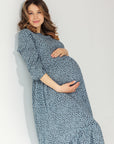 Maternity dress "Dots" Blue