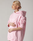 Oversized hoodie Happy pink