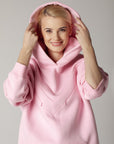 Oversized hoodie Happy pink