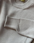 Beige maternity oversized sweater