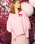 Limited Sweatshirt "Rocking horse" -  Pink