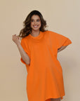 T-shirt Dress Orange