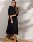 Maternity maxi dress Black