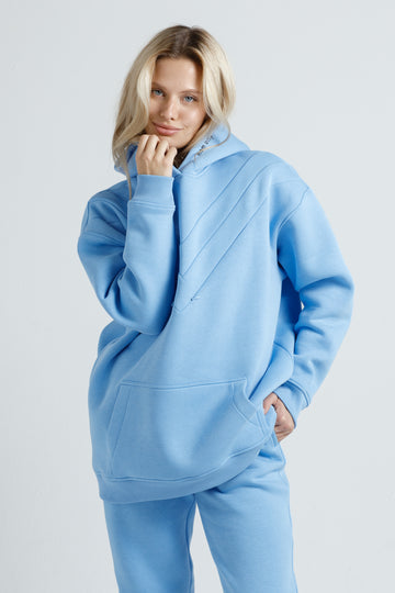 Oversized hoodie Sky blue