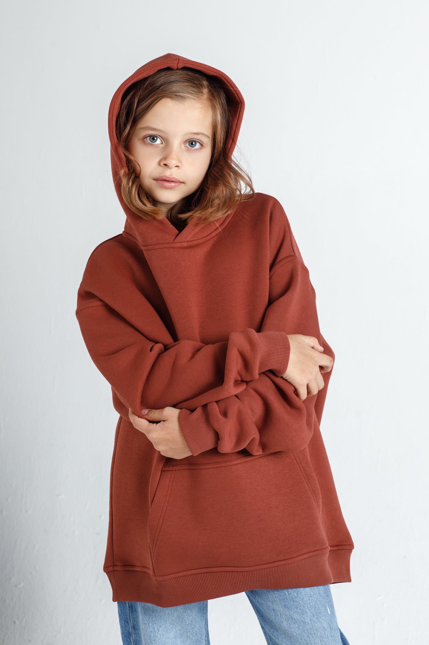 Oversized hoodie for kids Brownie