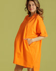 T-shirt Dress Orange