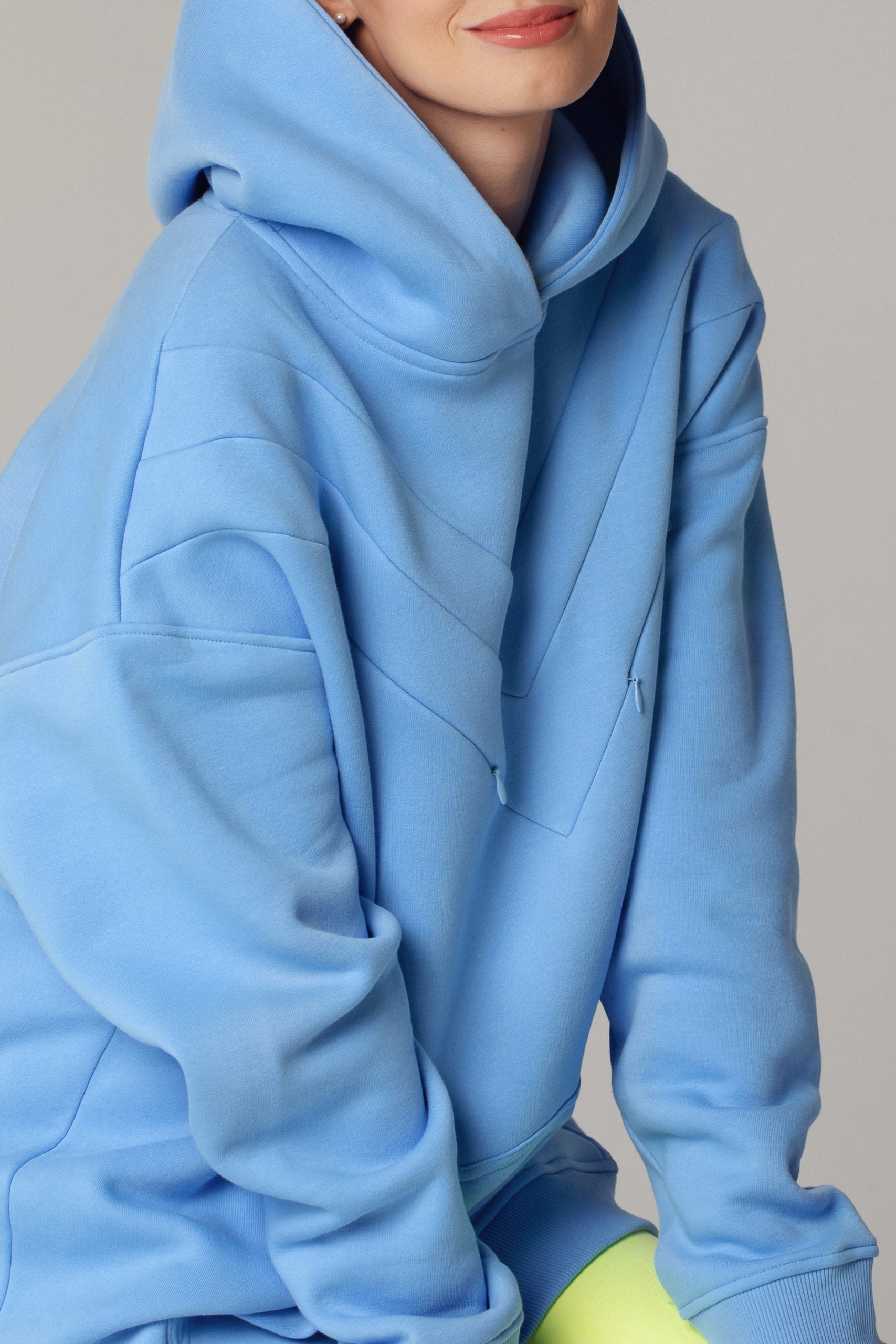 Oversized hoodie Sky blue